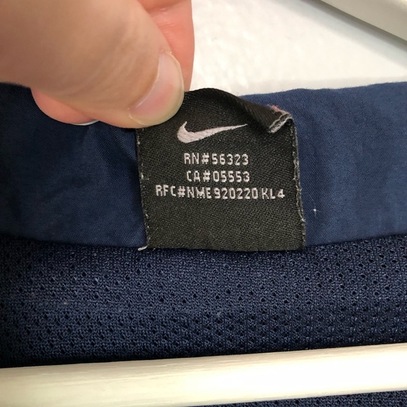 Nike Vintage Navy Michigan Embroidered Zip Jacket 3XL - Picture 4 of 16